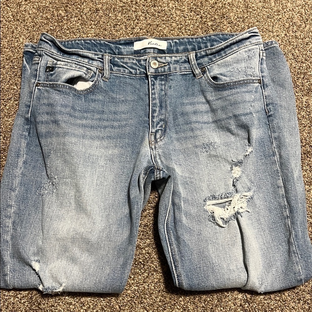 Kancan distressed cropped jeans - Picture 2 of 5